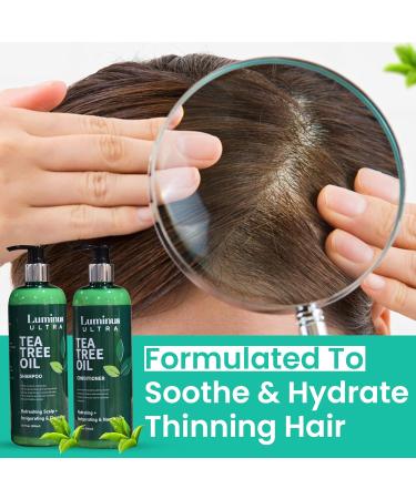 100% Pure Tea Tree Shampoo & Conditioner Set | Promote Hair Growth & Deep Cleanse Itchy Scalp | Sulfate & Paraben Free | 16.9 fl. oz | Men & Women - Buy Online on GoSupps.com