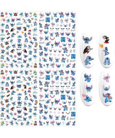 Cartoon Nail Art Stickers Decals - 4 Sheets, Self-Adhesive DIY Designs for Girls, Women, and Kids - Buy Online on GoSupps.com