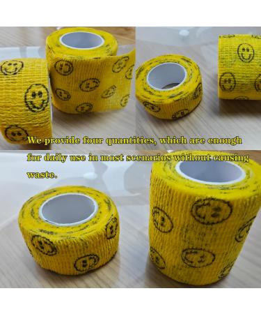 Self Adhesive Bandage Wraps | Elastic Self Sticking Bandage Tape - 2 Inch & 1 Inch (4 PCS - Buy Online on GoSupps.com