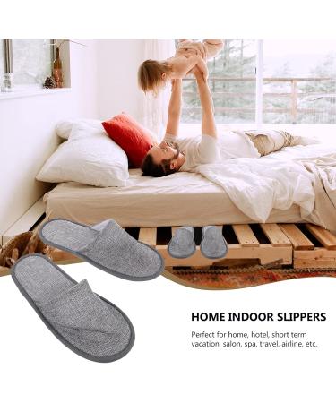 Heallily 20-Piece Non-Slip Disposable House Shoes - Spa Sandals for Hotel & Home - Unisex Light Gray (28x11x0.8cm) - Buy Online on GoSupps.com
