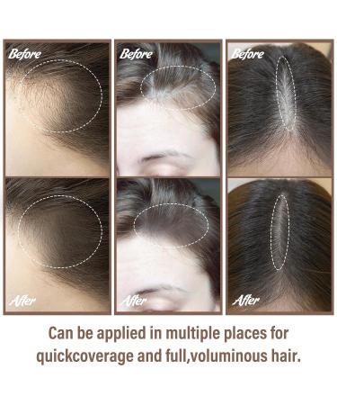 Boobeen Instant Root Cover Up Hairline Cream | Long Lasting Concealer for Greys & Thinning Hair | Brown Hair Shadow Powder for Flawless Coverage - Buy Online on GoSupps.com