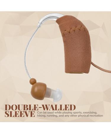 Hearing Aid Protectors and Clip - Corded Fabric Cover with Clasp | Prevents Loss & Reduces Wind Noise | Fits Most BTE Devices | Protects from Dirt, Dust, Sweat & Moisture - Buy Online on GoSupps.com