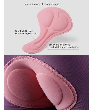 INBIKE Women's High Waist Padded Bicycle Underwear - Comfortable Cycling Briefs SW003 XL Purple - Buy Online on GoSupps.com