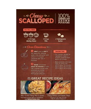 Betty Crocker Cheesy Scalloped Potatoes with Real Cheese - 5 oz | Delicious and Easy to Prepare - Buy Online on GoSupps.com