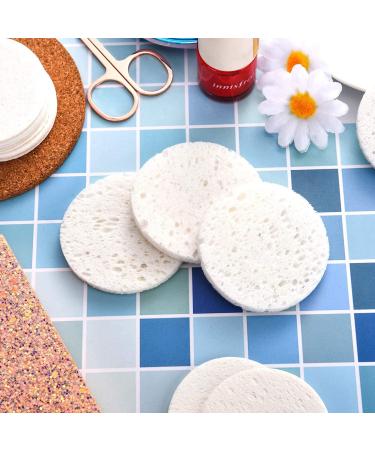 JALCH 60 Count Facial Sponges Compressed Face Sponge Natural Cleaning Sponge for Facial Cleansing Exfoliating Mask Makeup Removal (2.4 Inch White) - Buy Online on GoSupps.com