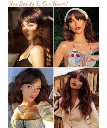 Shop Honybia Long Smooth Ombre Brown Wigs for Women - Realistic Synthetic Heat-Resistant Cosplay Hair for Carnival & Theme Parties - Buy Online on GoSupps.com