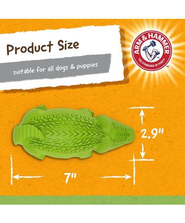 Arm & Hammer Treadz Gator Dental Toy for Strong Chewers - Large Size - Buy Online on GoSupps.com