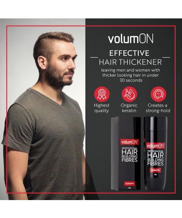 Volume Hair Fibers x2 VOLUMON Keratin Hair Building Fibers for Thinning Hair Instantly Conceals Thinning Areas for Fuller Thicker Hair for Men and Women 28g x2 + Hairline Optimizer Light Brown - Buy Online on GoSupps.com
