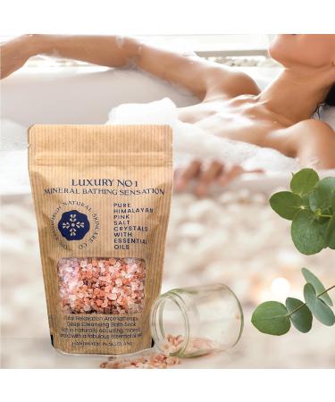 Edinburgh Skincare Co. Luxury Pink Himalayan Bath Salts - Promotes Muscle Relaxation, Relieves Stress, Restores Skin - Infused with Essential Oils - Buy Online on GoSupps.com