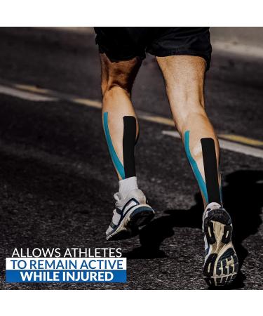 16.4 Feet Kinesiology Tape Roll - Elastic, Water Resistant Sports Tape for Muscle Pain Relief and Joint Support - Ideal for Shoulders, Knees, Ankles - Physiotherapy and Injury Recovery - Buy Online on GoSupps.com
