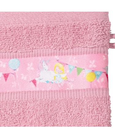 Erwin M ller Children's Water Glove & Washcloth 2-Pack - Soft Durable Pink | 16x21 cm with Embroidered Elves - Buy Online on GoSupps.com