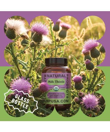 Complete Natural Products Pure Organic Milk Thistle Capsules - 500 mg Silymarin Powder 100 Pills 100 Count (Pack of 1) - Buy Online on GoSupps.com