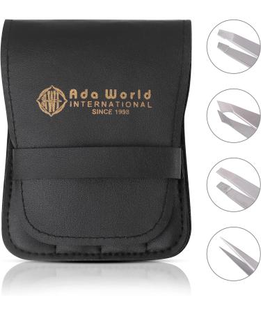 Professional Stainless Steel Tweezers Set - Facial Hair & Ingrown Hair Removal for Women & Men - Eyebrow, Blackhead, Splinter & Tick Remover - Buy Online on GoSupps.com