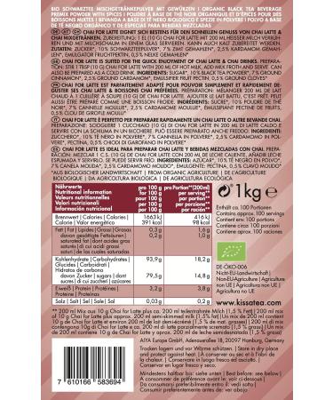 KISSA Tea KISSA FOR PROFESSIONALS Chai Latte 1kg - Buy Online on GoSupps.com