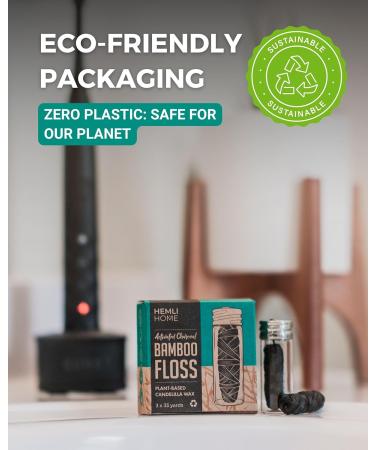 Buy Natural Charcoal Bamboo Dental Floss | Eco-Friendly Organic PFAS-Free & Reusable Floss - Buy Online on GoSupps.com