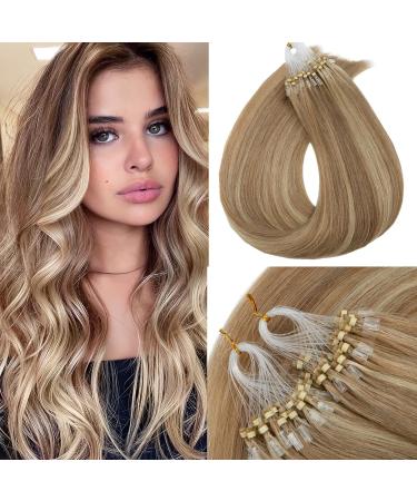 Benehair Micro Loop Human Hair Extension 20Inches Nano Rings Hair Extensions Real Human Hair 1g/strand 50g Hair Extensions Real Remy Micro Loop Human Hair Golden Brown&Bleach Blonde #12&613 20Inches Golden Brown Mix Bleach Blonde - Buy Online on GoSupps.com