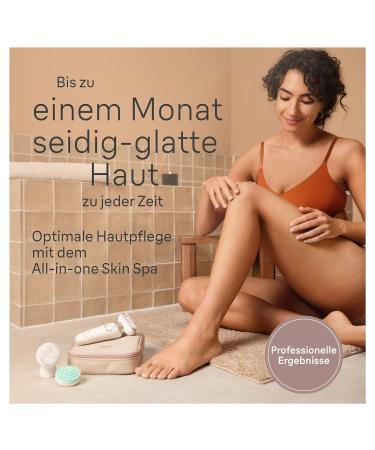 Braun Silk- pil 9 Flex Skinspa All-in-One Set - Women's Hair Remover & Facespa Face Hair Remover - Long-lasting 9-681 3D in White/Gold - Buy Online on GoSupps.com