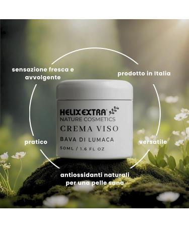 Helix Extra snail slime face cream 100% Made in Italy 50 ml snail slime acne wrinkles scars stretch marks skin spots anti-aging anti-wrinkle - Buy Online on GoSupps.com
