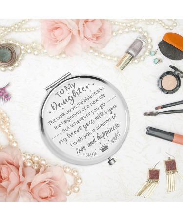 Hexagram Daughter Wedding Gift - Compact Mirror from Mom and Dad | Bride Gifts for Wedding Day - Buy Online on GoSupps.com