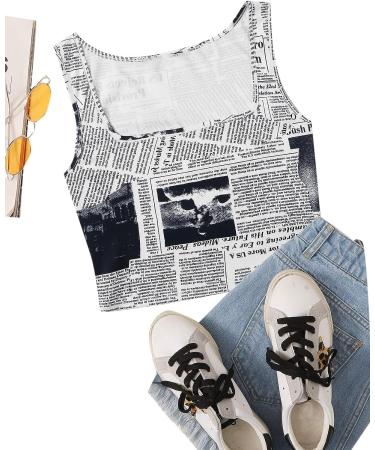 SweatyRocks Women's Sleeveless Round Neck Crop Tank Top - Casual Workout Shirt - Buy Online on GoSupps.com