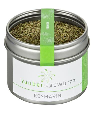 Marriage of the spices rosemary dried intense aroma for rosemary potatoes & Mediterranean dishes also as rosemary tea top quality in re-lockable aroma can 35 g