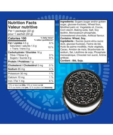 OREO Chocolate Sandwich Cookies Original Snack Packs School Snacks 440 g Original 440 g (pack of 20) - Buy Online on GoSupps.com