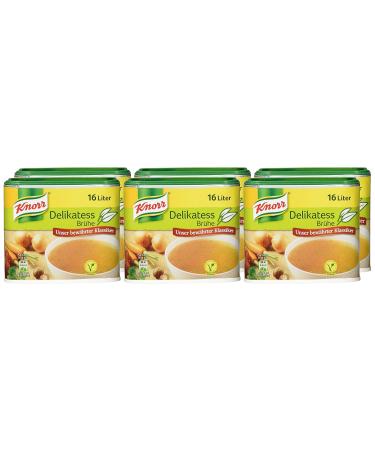 Knorr Delicatessen Vegan Vegetable Broth - Spicy Flavor | 6x329g Pack | 16L - Buy Online on GoSupps.com