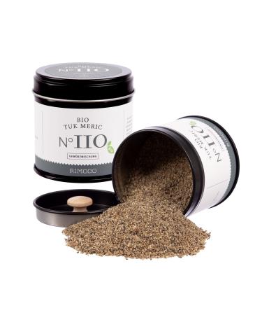 Rimoco N 110 Bio Tuk Meric Pepper mixture of campot pepper coconut blossom sugar and sea salt |Cambodian pepper dip |Organic extension (DE- KO-007) |90g in an elegant spice can with aromadeckel content: 90g (aromadosis)