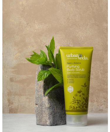 Urban Veda Purifying Body Scrub | Salicylic Acid and Witch Hazel | Natural Pore Cleaner for Back Acne & Body Acne Treatment | Active Neem & Tea Tree Oil for Skin | For Oily & Congested Skin | 200 ML - Buy Online on GoSupps.com