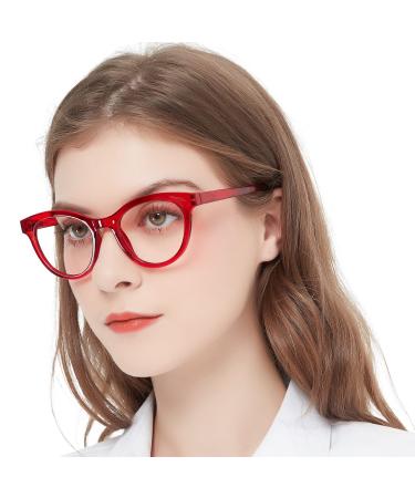 OCCI CHIARI Reading Glasses For Women Designer Reader 1.0 1.5 2.0 2.5 3.0 3.5 4.0 5.0 6.0 1.25 1.75 2.25 2.75 Red 1.5 x