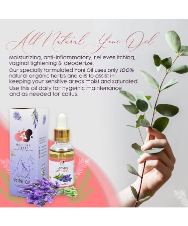 Yoni Oil - Feminine Oil (1 oz) | Odor Elimination Menstrual Support pH Balance Itching Relief | Herbal Blend with Lavender Clove & Magnolia - Buy Online on GoSupps.com