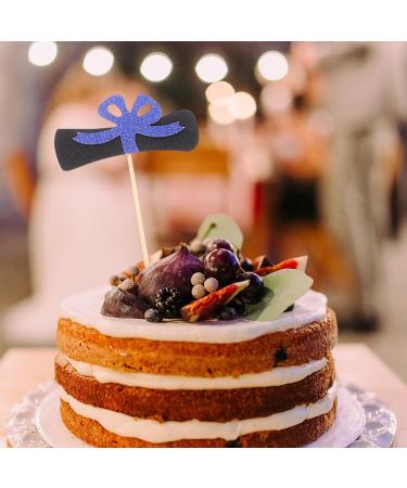 HOLIDYOYO 12pcs 2024 Graduation Season Cake Insert Top Hat Cupcake Toppers Graduation Toppers 2024 Grad Party Supplies Graduation Cupcake Topper Dessert Paper Decorations - Buy Online on GoSupps.com