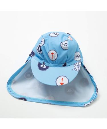 Bonverano Baby Boys Swimsuit/Sunsuit with Sun Hat UPF 50+ Protection | Blue | 3 Months - Buy Online on GoSupps.com