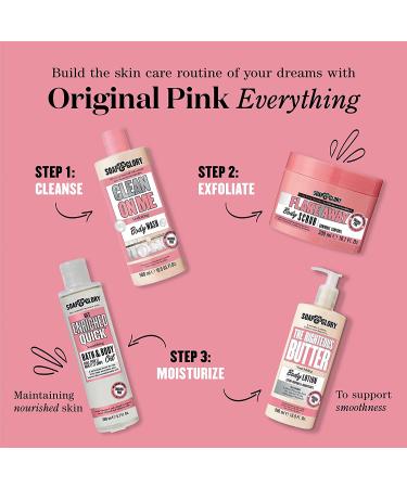 Soap & Glory Original Pink Flake Away Exfoliating Body Scrub - 300ml - Buy Online on GoSupps.com