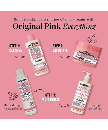 Soap & Glory Original Pink Clean On Me Body Wash - Hydrating Shower Soap with Built In Body Lotion - Bergamot & Rose Scented Moisturizing Body Wash (500ml) - Buy Online on GoSupps.com