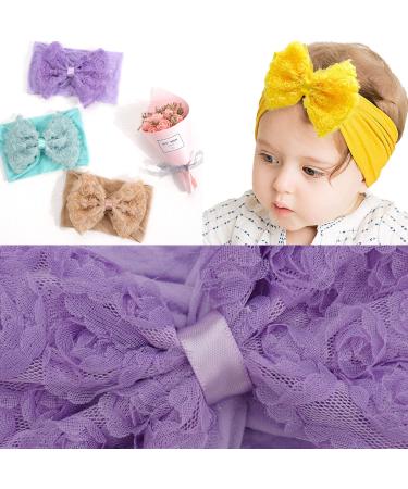 Midodo 15 Pcs Baby Girl Soft Elastic Turban Headbands - Newborn Knot Hair Bands for Infants - Buy Online on GoSupps.com