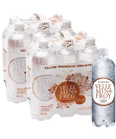 Velleminfroy Sparkling Natural Mineral Water 2 packs of 6 x 1 L