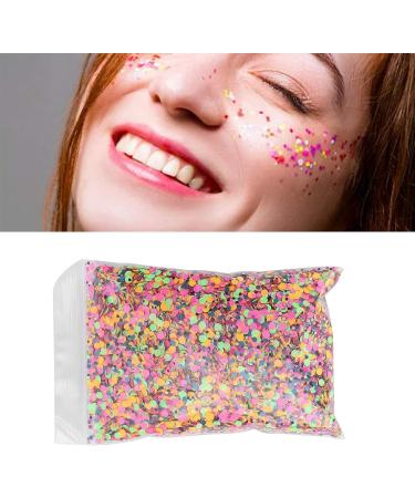 Nail Art Flakes Chunky Sequins Glitter Circle Mixed Color Cosmetic Festival Chunky Glitters Party Decoration for Nail Salon for Wedding Festival for Household - Buy Online on GoSupps.com