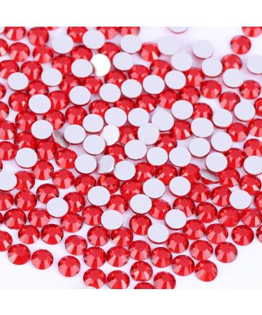 1728 Pieces Nail Crystals Nail Jewels Red Rhinestones Round Beads Flatback Glass Charms Gems Stones with 6 Sizes Diamonds for Nails Decoration Clothes Shoes Phone Case - Mixed SS4 5 6 8 10 12 big red - Buy Online on GoSupps.com