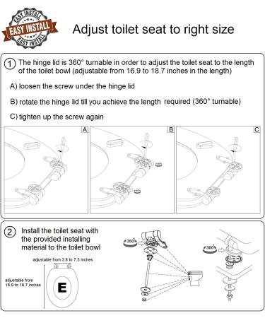 Sanilo ELONGATED  Silent Slow Close  Molded Wood Adjusting Toilet Seat  Rustic - Buy Online on GoSupps.com