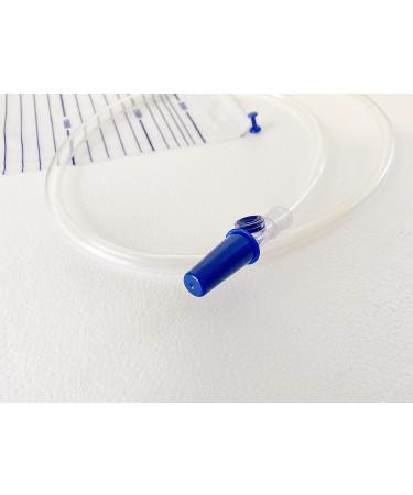 2000ml Sterile Urine Drainage Bag with T Tap Valve and 90cm Tube - Non-Latex Bedside Night Bag - 2L Capacity - Buy Online on GoSupps.com