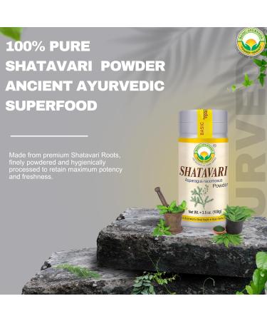BASIC AYURVEDA Shatavari Powder 3.5 Oz (100g) | 100% Natural Plant-Based Root Powder | Traditionally Used in Ayurveda for Women s Wellness, Vitality & Strength | No Additives | Vegan & Gluten-Free - Buy Online on GoSupps.com
