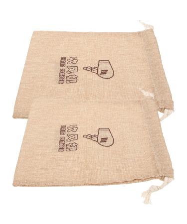 LALAFINA 2pcs Travel Supplies Travel Stuff Drawstring Storage Bag Velvet Bag Hair Dryer Travel Bag