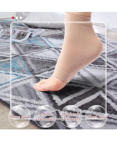 Achilles Protection Sleeves - 2 Pairs Heel Protector for Bursitis & Tendonitis Relief | Cushion & Support for Haglund's Bump - Buy Online on GoSupps.com