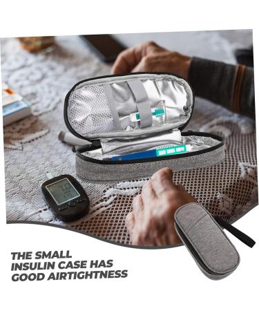 DOITOOL Travel Insulated Cooler Drug Pouch - Grey Medicine Storage Bag for Diabetics - Buy Online on GoSupps.com