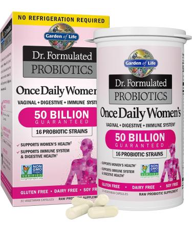 Garden of Life Organics Multivitamin for Men & Dr. Formulated Women's Probiotics Once Daily 16 Strains 50 Billion 30 Capsules - Buy Online on GoSupps.com