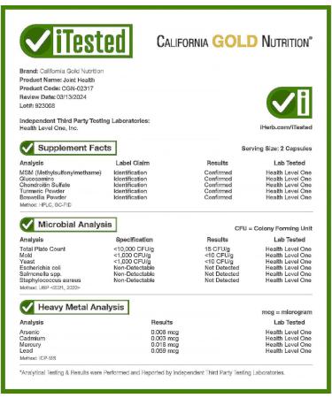 California Gold Nutrition Sport Joint Health - 90 Veggie Capsules for Optimal Mobility & Recovery - Buy Now - Buy Online on GoSupps.com