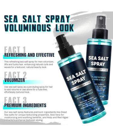 Sea Salt Spray for Men - Enhance Texture & Volume | Perfect for Textured Waves & Effortless Styles - 5.07fl oz - Buy Online on GoSupps.com