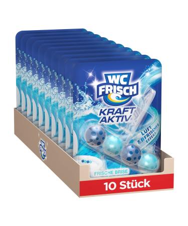 WC Fresh Kraft Aktiv Student Fresh Breis (10 Pack) toilet cleaner for cleaning With every rinsing fragrance stones for long-lasting fresh fragrance + 50 % anti-lime effect* 1 piece (10 pack) 10 pieces (1 Pack)