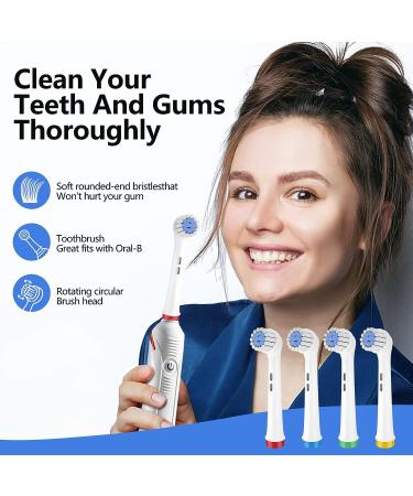 BICUMY 8 Soft Extra Thin Precision Brush Heads for Oral B Electric Toothbrush - Gentle Clean for Sensitive Gums and Teeth - Buy Online on GoSupps.com